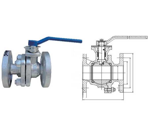 injap bola astm wcb(keluli tuang)