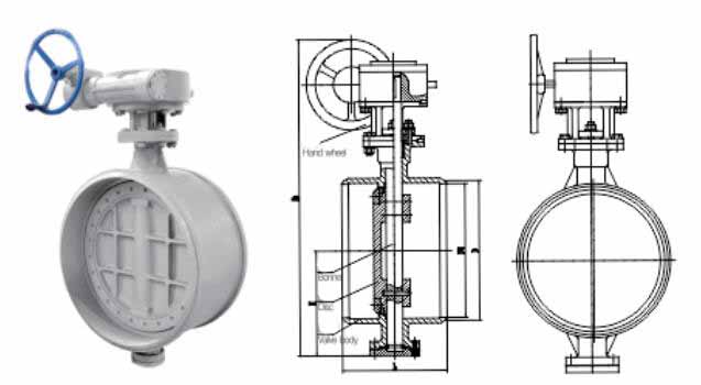 weld butterfly valve cast steel