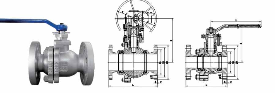 metal contalı yüzer küresel vana