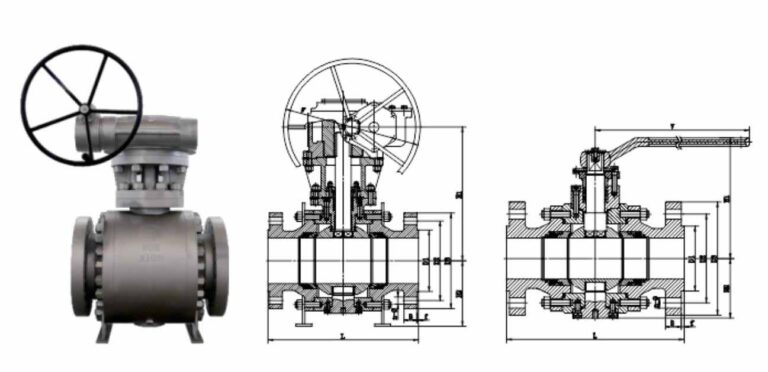 trunnion mounted ball valve API