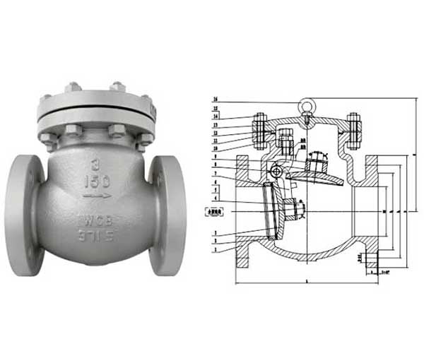 ansi api swing check valve