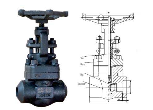 weld parallel gate valve