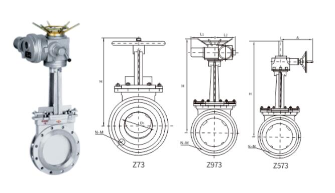 knife gate valve cast steel