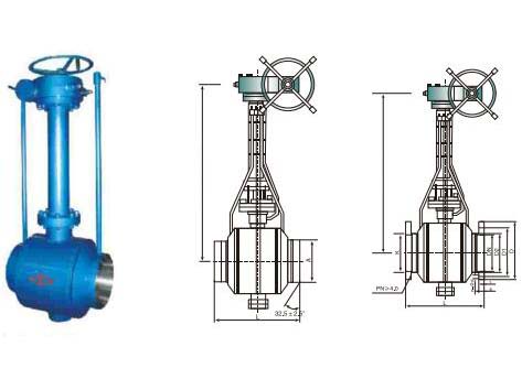 buried style fully welded ball valve