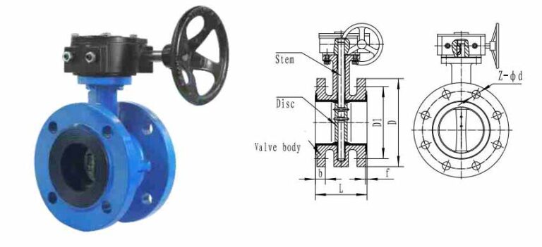 injap rama-rama berlapik nbr epdm