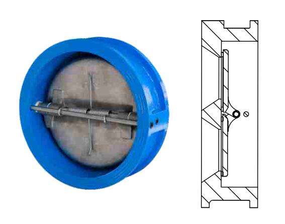 wafer butterfly check valve