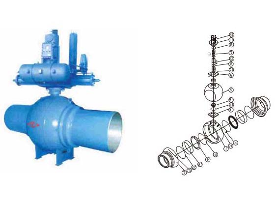 high pressure fully welded ball valve