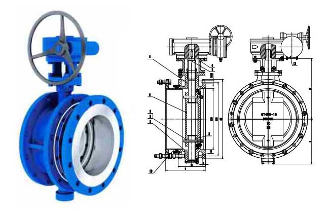 تتلی والو کو ختم کرنا flanged