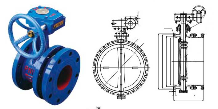 dismantling butterfly valve flanged handwheel