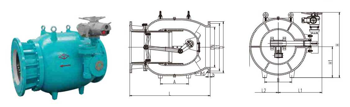 control flow valve flanged cast iron