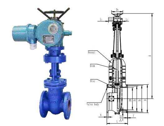 electric wedge gate valve